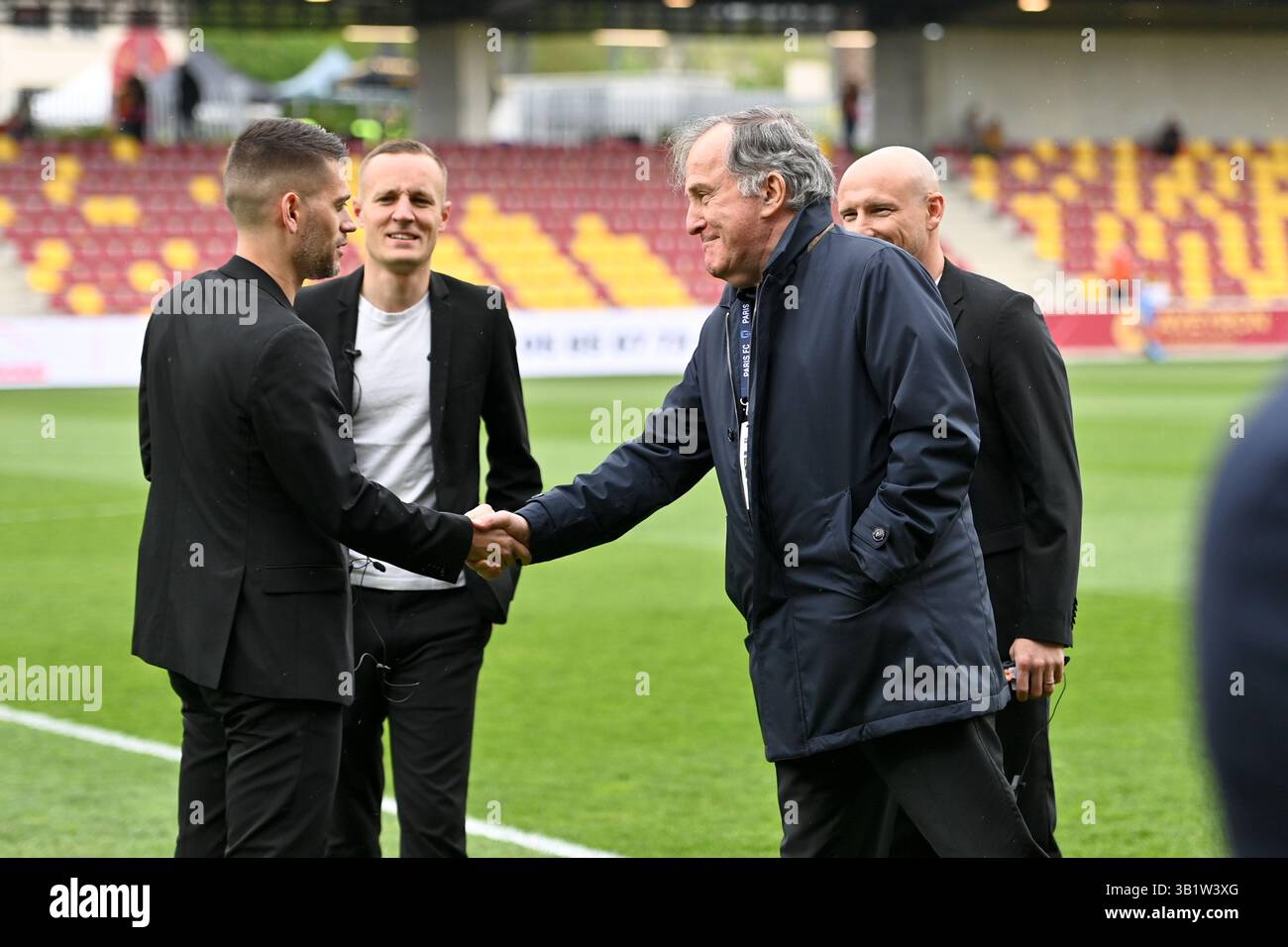 Pierre FERRACCI (President Paris Fc PFC) during the ligue 2 BKT match ...