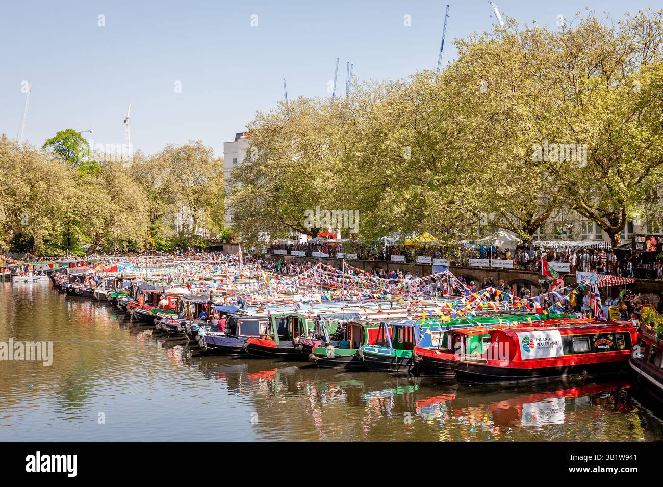 Narrow Boats, Little Venice, Paddington, London, England, UK Stock Photo