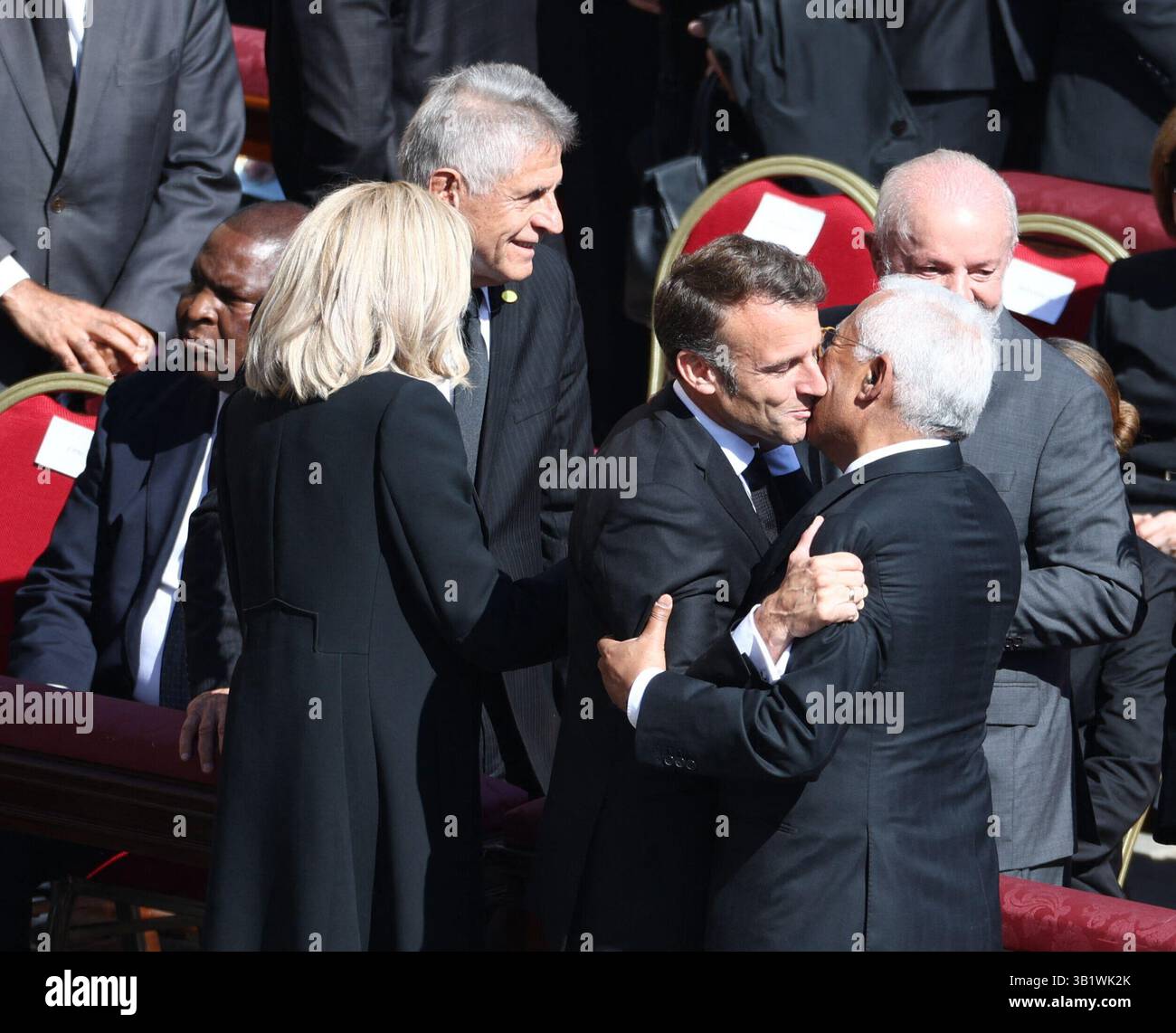 French President's wife Brigitte Macron, French President Emmanuel