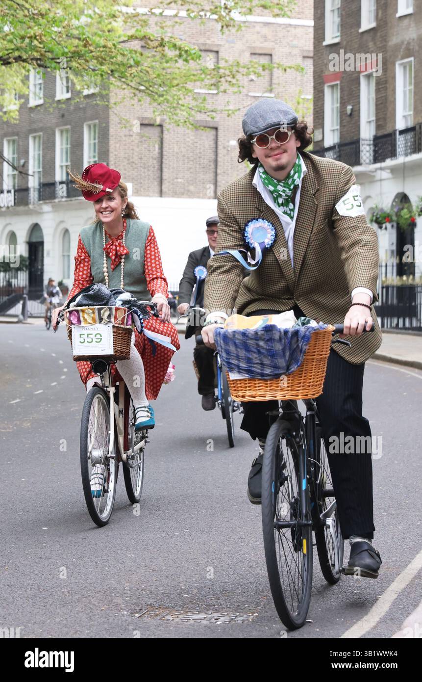 London, UK, 26th April 2025. The Tweed Run, London's annual ...