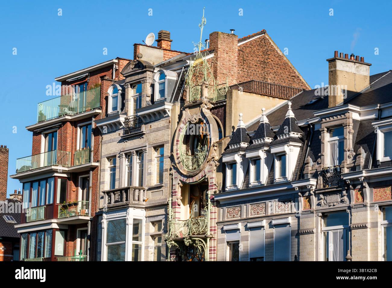 Art Nouveau style Saint-Cyr House, Square Ambiorix, Brussels