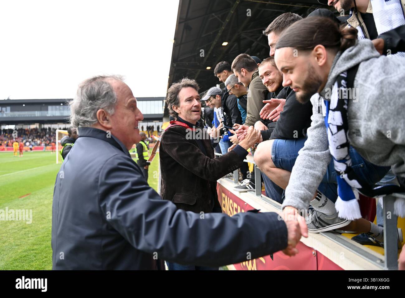 Pierre FERRACCI (President Paris Fc PFC) - Antoine ARNAULT during the ...