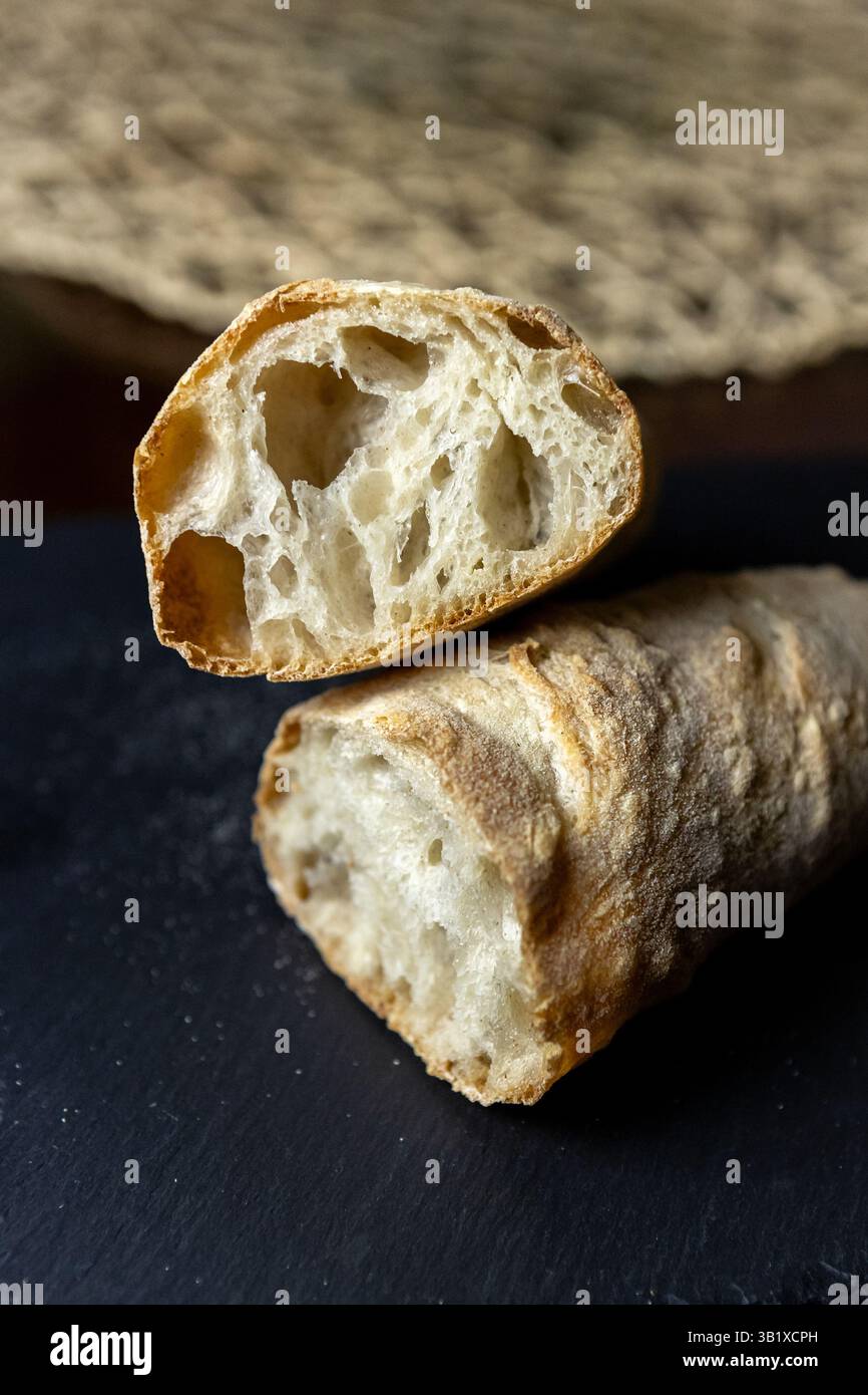Lazio. Italy, April 22 2025: panino fatto in casa Stock Photo