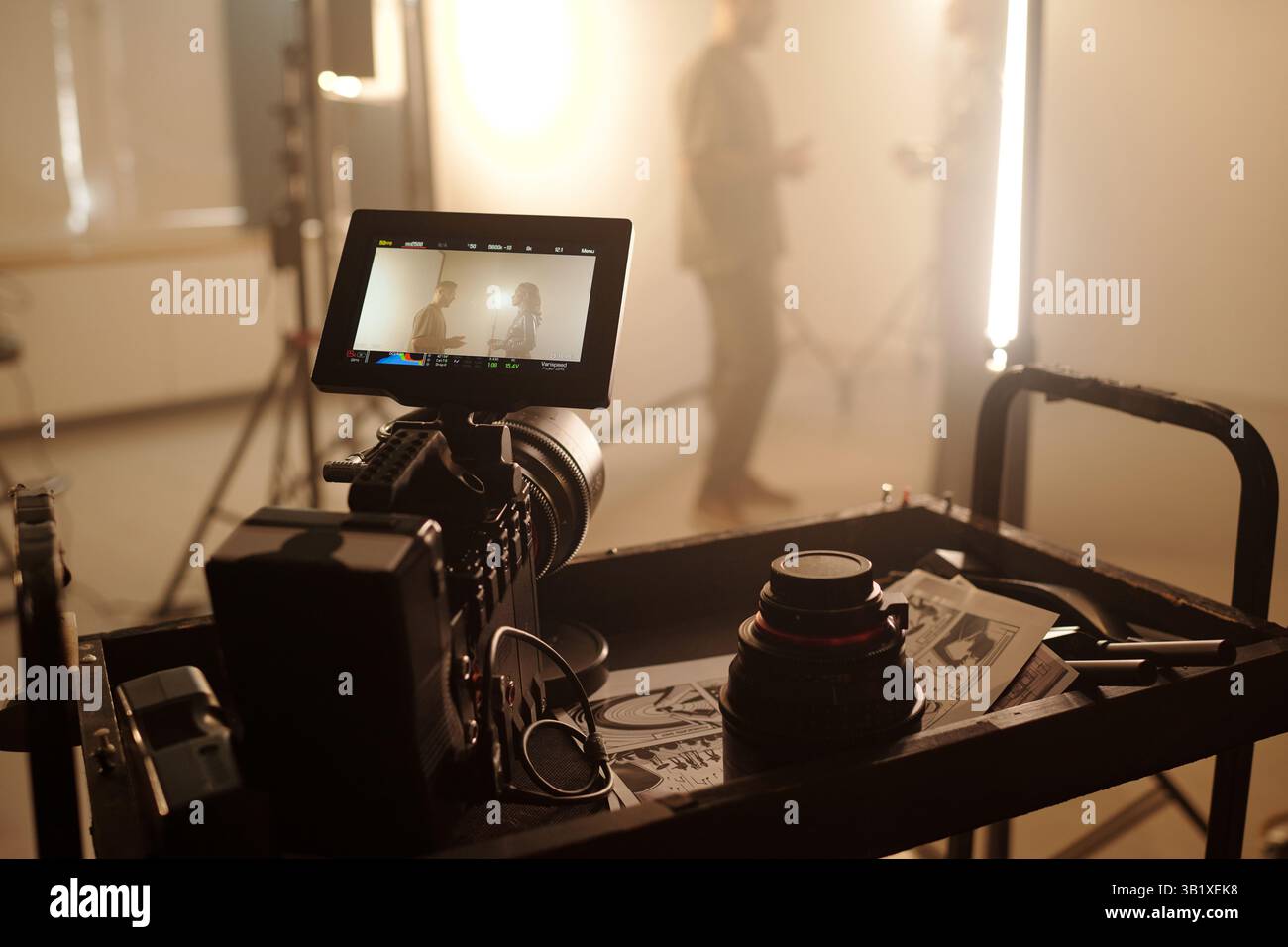 Camera Equipment on Set Stock Photo - Alamy