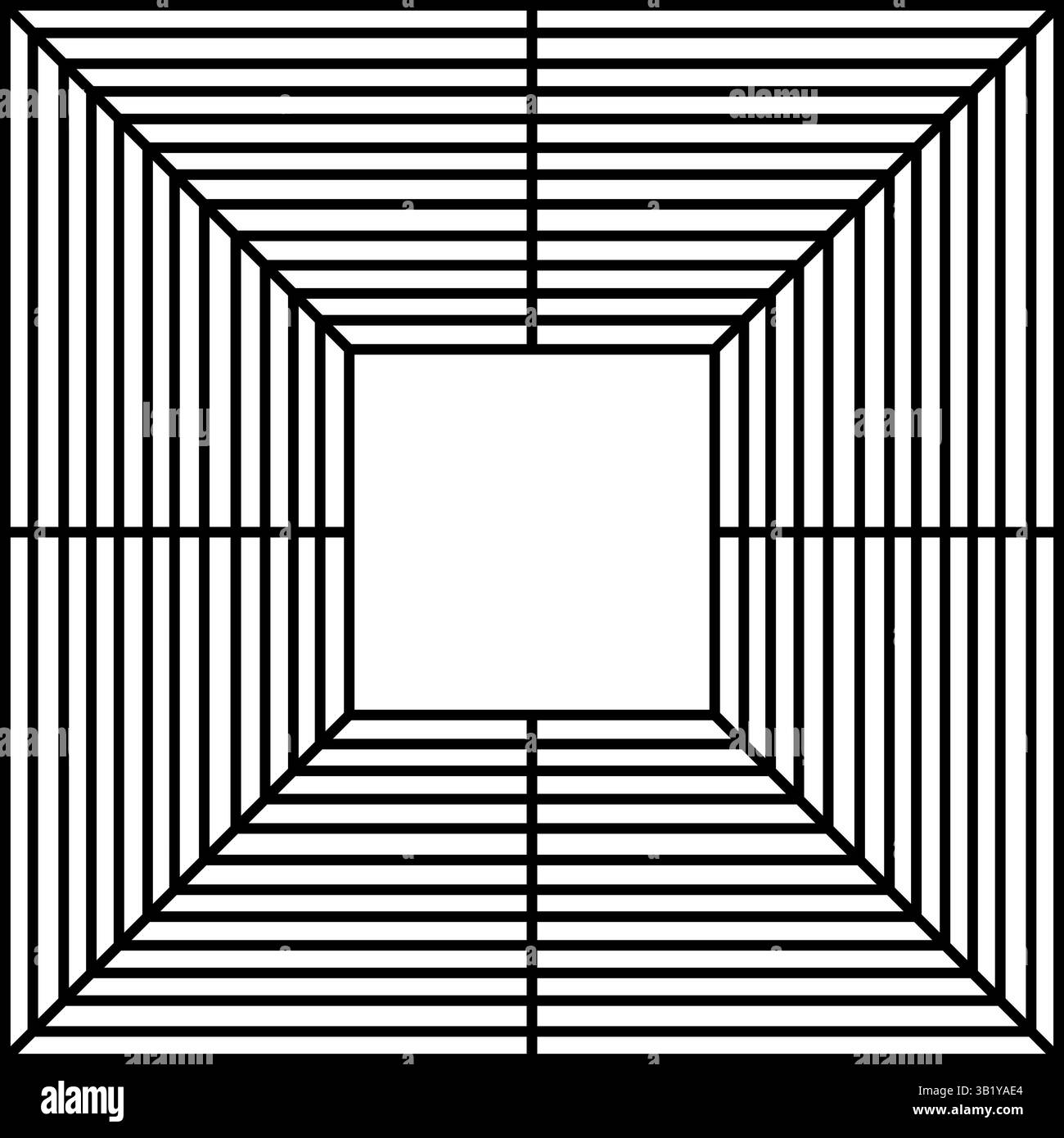 Square grid icon. Geometric vector shape. Optical structure lines ...