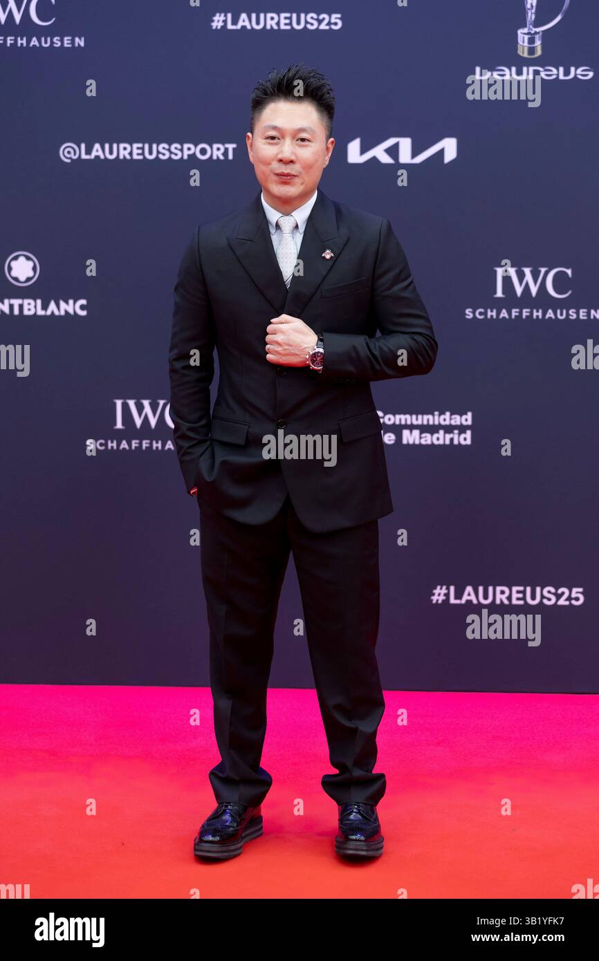 Li Xiaopeng attended 'the Laureus World Sports 2025' Photocall at Galería de Cristal on April 21, 2025 in Madrid, Spain. Stock Photo