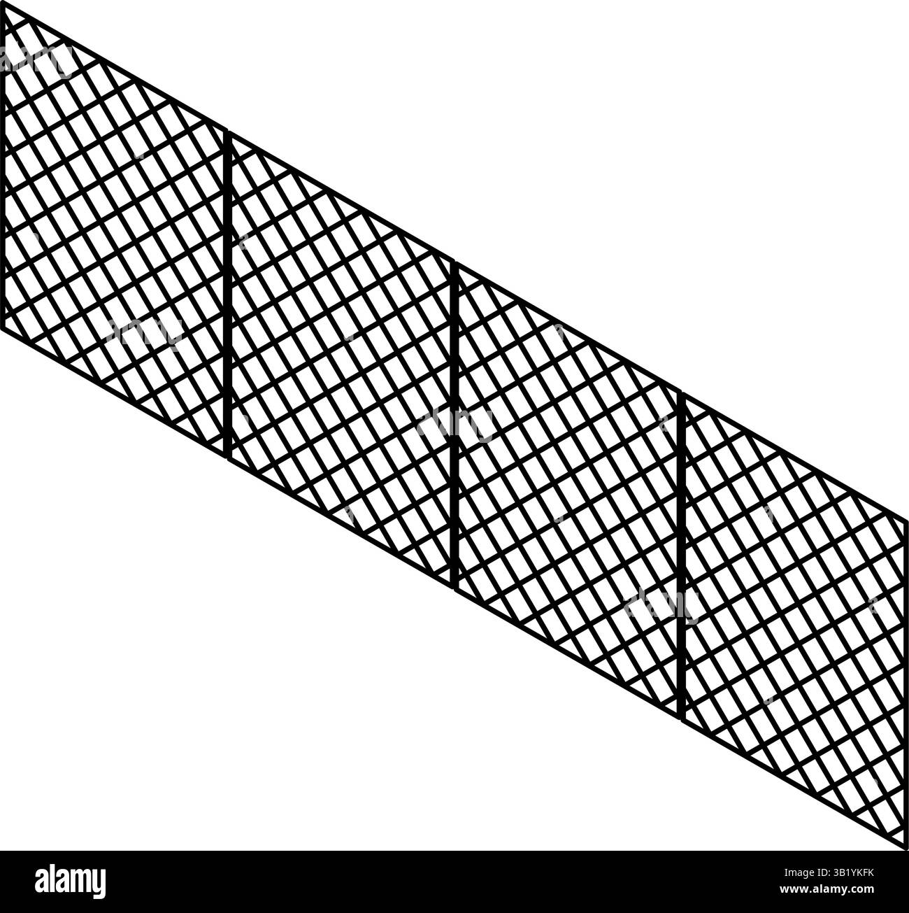 Outdoor wire fencing Stock Vector Images - Alamy
