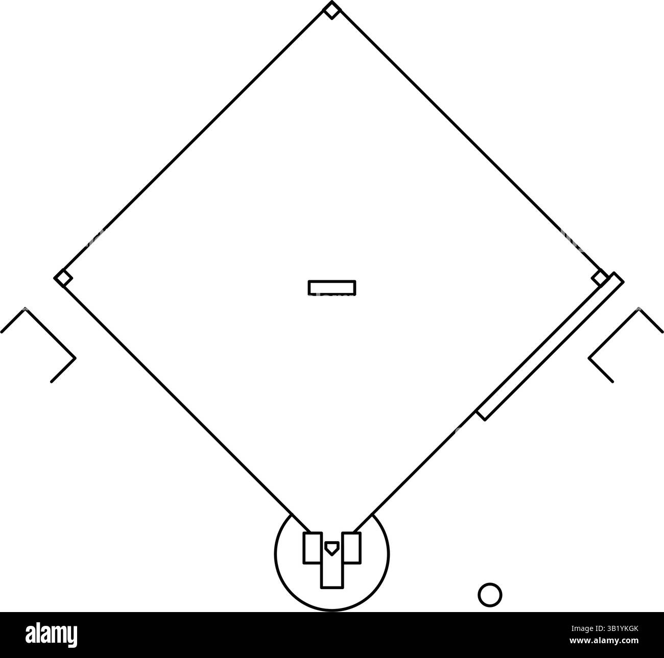 Baseball Infield Drawing