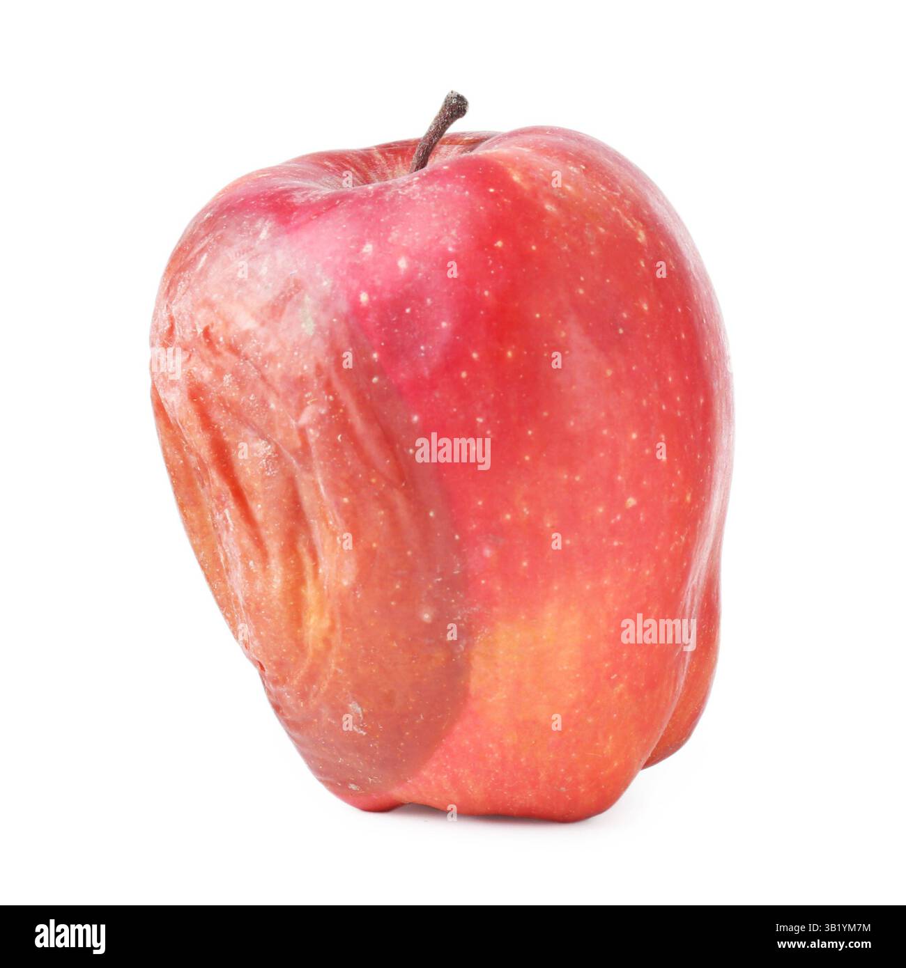 One whole rotten apple isolated on white Stock Photo - Alamy