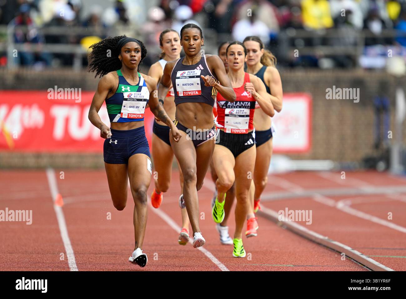 PHILADELPHIA, PA - APRIL 26: The field is shown running the Olympic ...