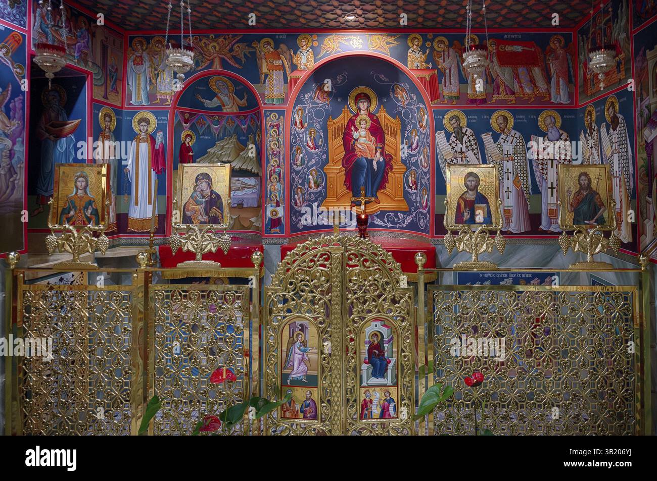 Interior with iconostasis hi-res stock photography and images - Alamy
