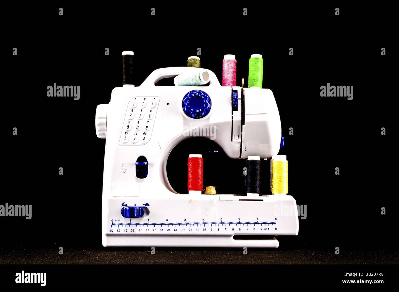 an Old Vintage Sewing Machine Stock Photo