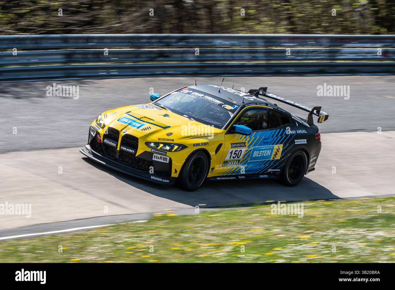 26 April 2025, Rhineland-Palatinate, Nürburg: The BMW M4 GT4 with ...