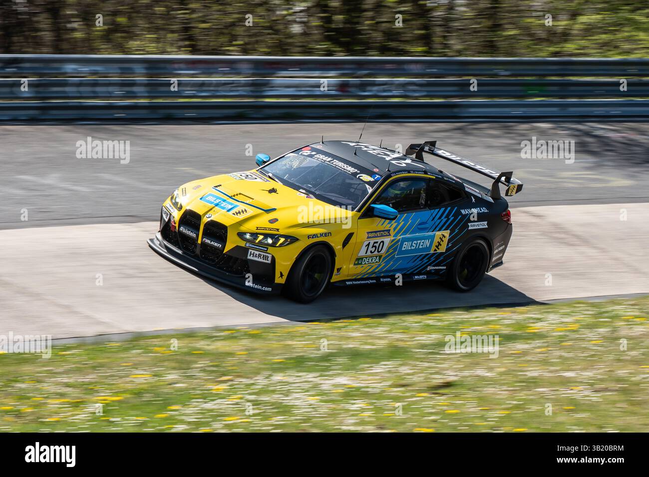 26 April 2025, Rhineland-Palatinate, Nürburg: The BMW M4 GT4 with ...