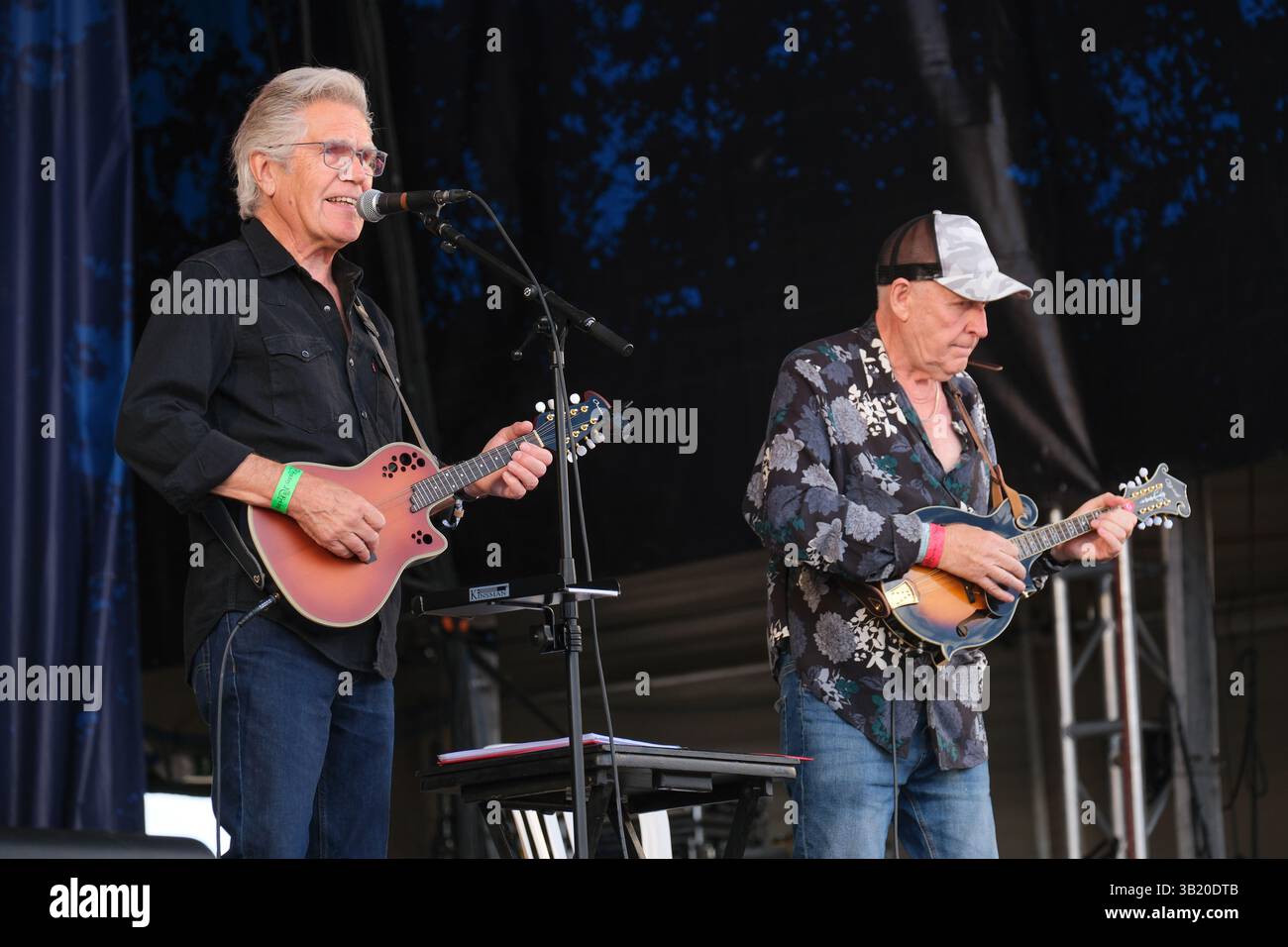 Ray Jackson and Tom Leary of SilverBlues performs at Fairport's Cropredy Convention, Cropredy, UK. August 9, 2024 Stock Photo