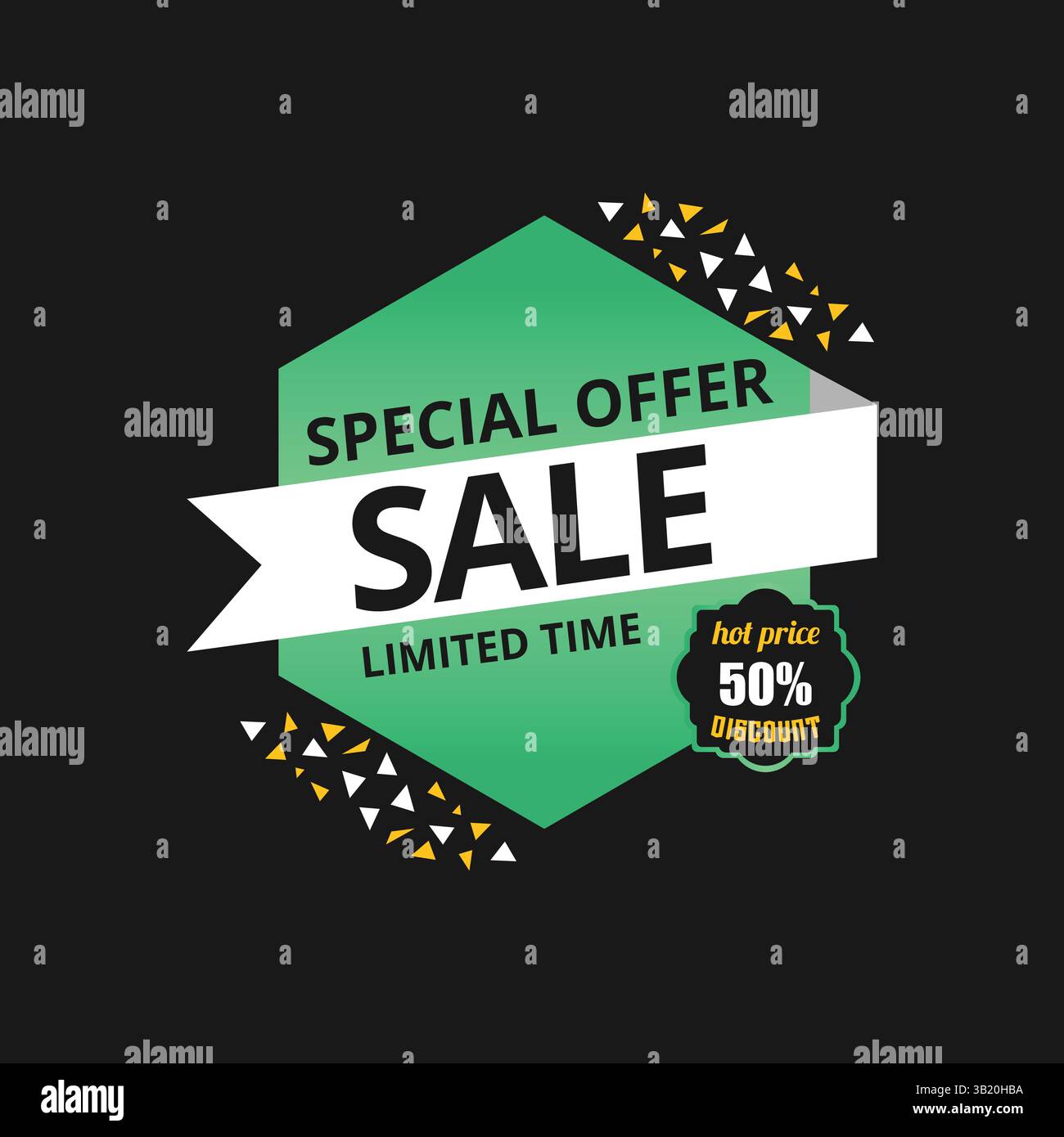 sales tags, summer background, and vector background design Stock Vector
