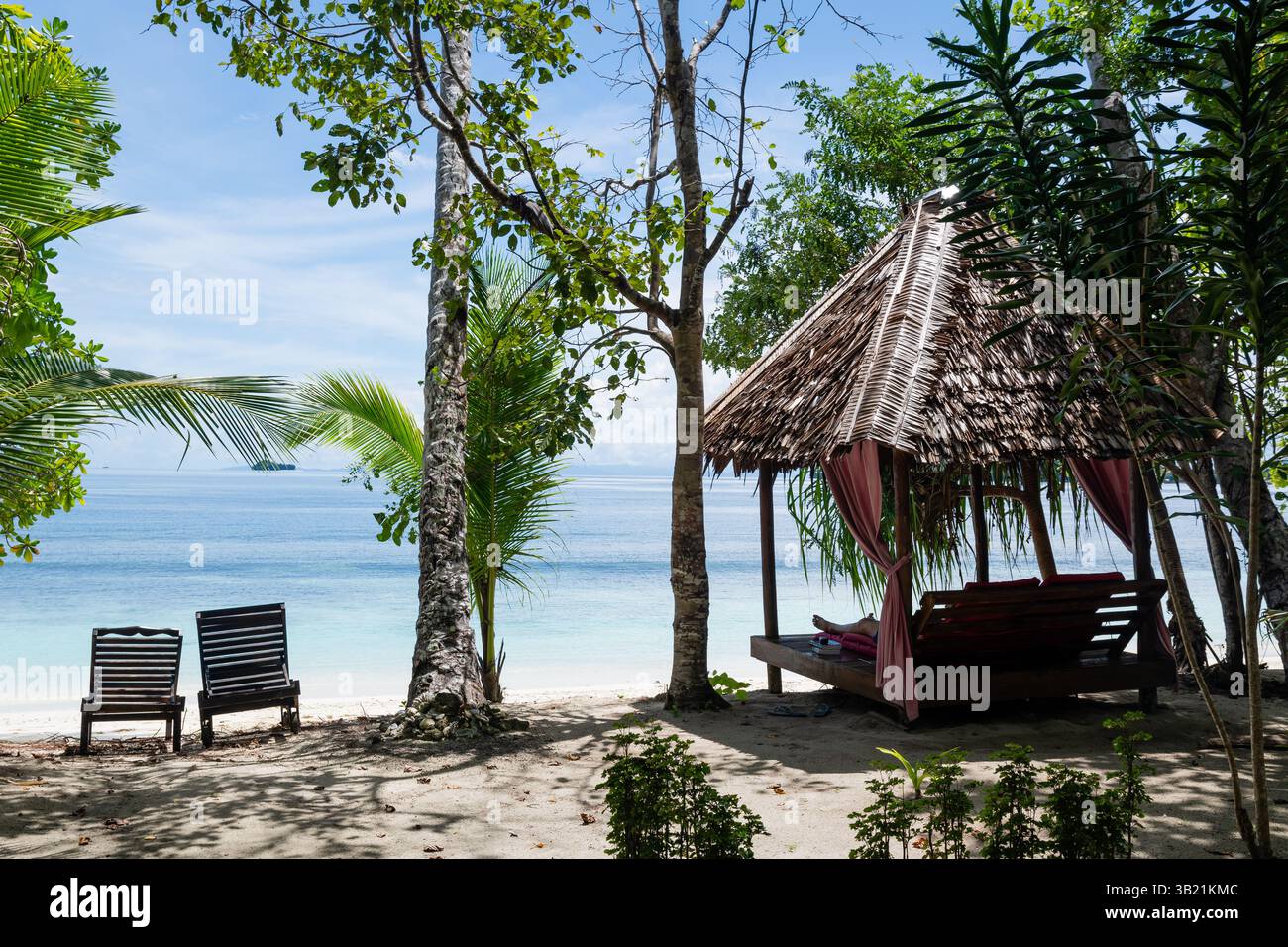 Peaceful tropical retreat chairs hi-res stock photography and images ...