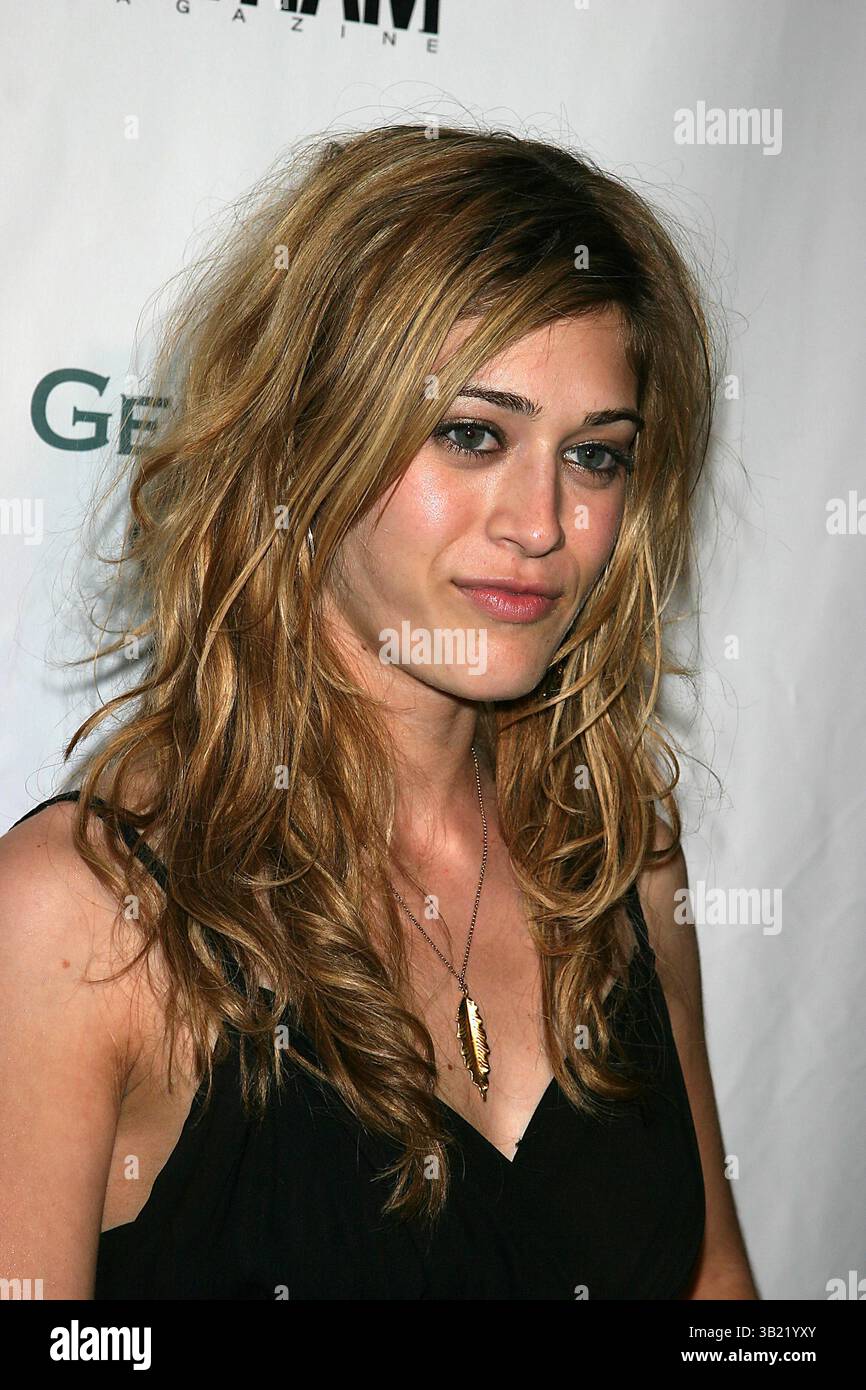 May 17, 2005 - New York, New York, U.S. - I9692JZ.THE GERSH AGENCY AND GOTHAM MAGAZINE CELEBRATEA NEW YORK UPFRONT WEEK  AT BED, NEW YORK New York.05-17-2005.  - -   2005.LIZZY CAPLAN(Credit Image: © John Zissel/Globe Photos/ZUMAPRESS.com) Stock Photo