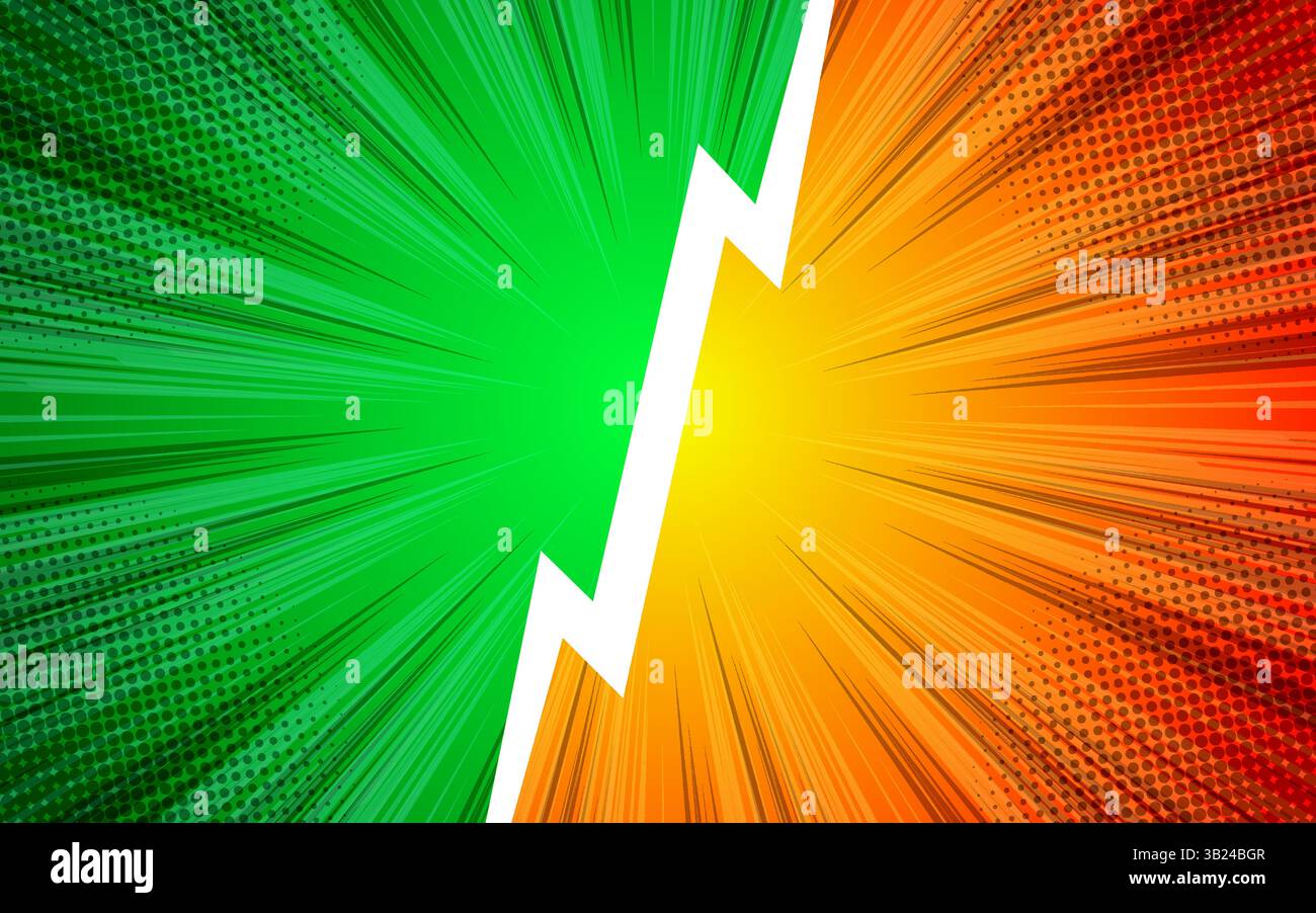 Comic Versus book blank speech bubble background. vector illustration Stock Vector