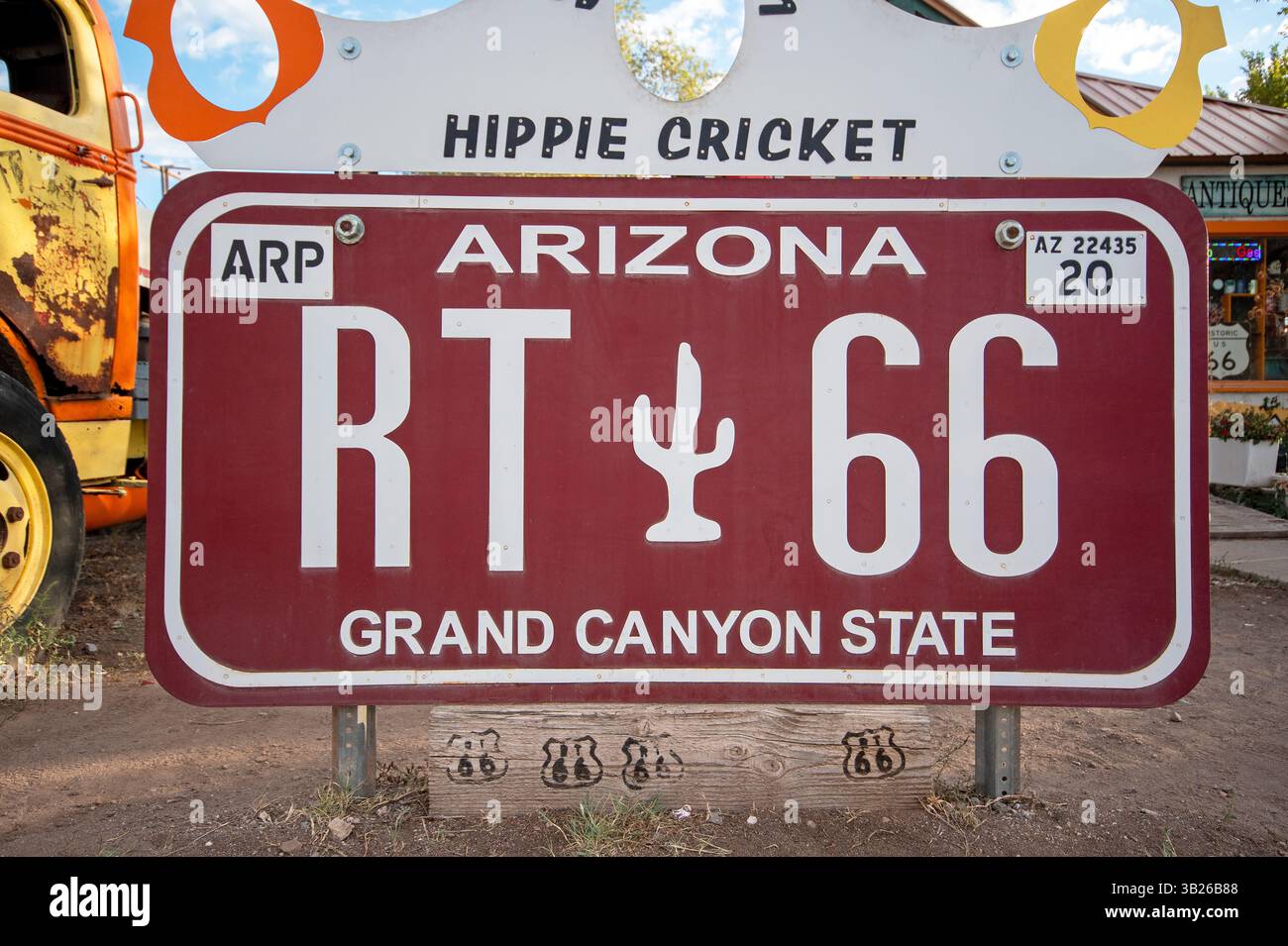 Route 66 plate hi-res stock photography and images - Alamy