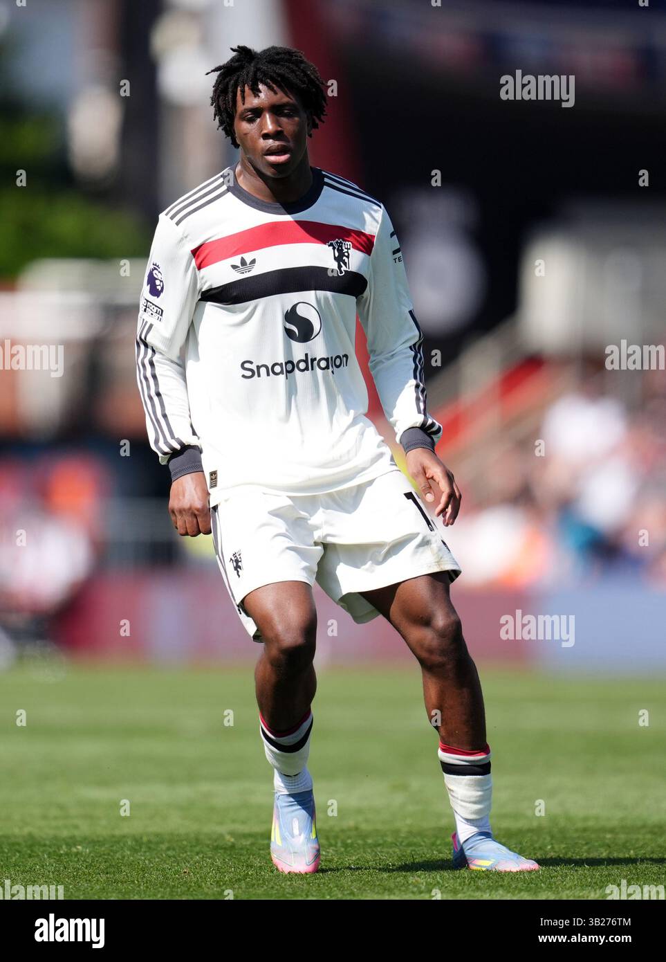 Manchester United's Patrick Dorgu during the Premier League match at ...