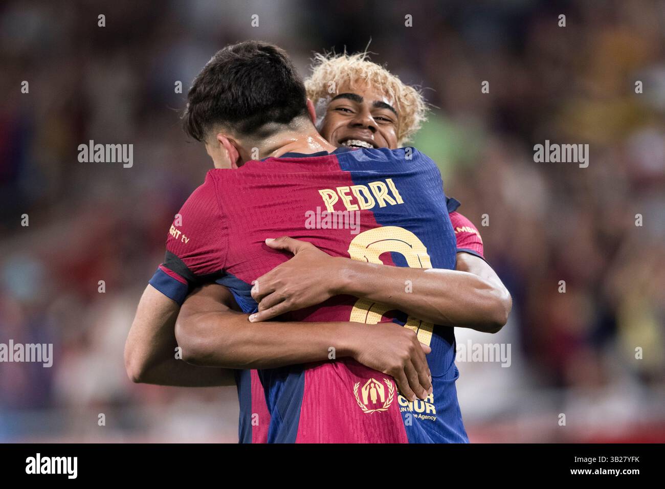 SEVILLA, SPAIN - April 26, 2025 : Pedri Gonzalez of Barcelona and