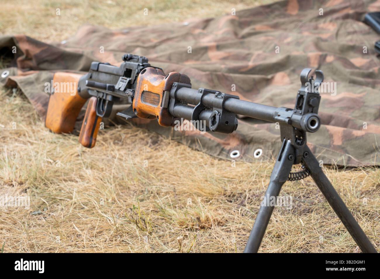 Old Soviet RPK machine gun with stand Stock Photo - Alamy
