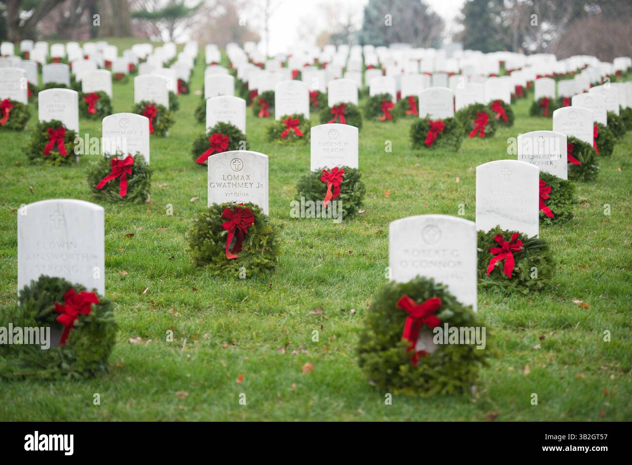 Wreath across america hi-res stock photography and images - Alamy