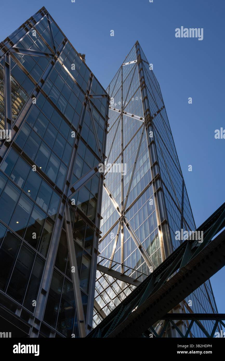 LONDON, UK - APRIL 06, 2025: Exterior view of the Broadgate Tower ...