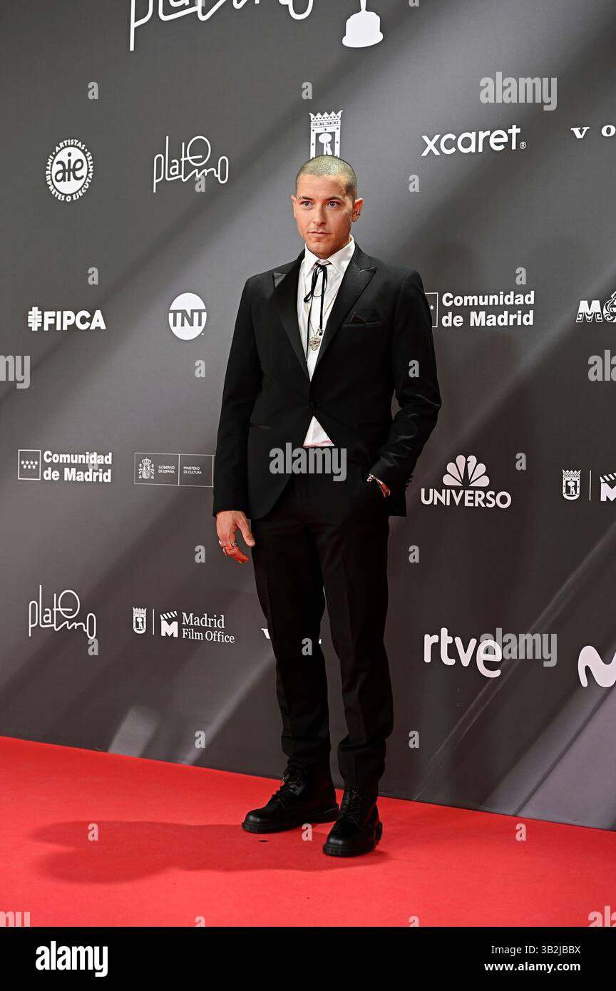 Taz Skylar on the red carpet of the PLATINO Awards for IberoAmerican