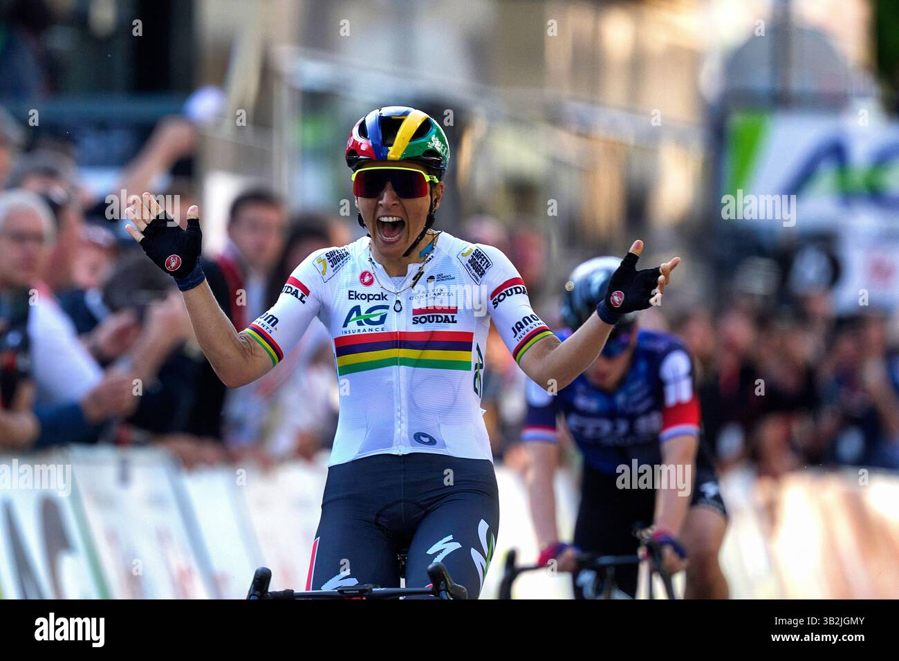 LIEGE BELGIUM APRIL 27 Kimberly Le Court During The Liege Bastogne