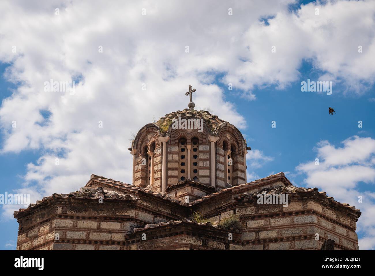 The Byzantine Church of the Holy Apostles at the Ancient Agora in Athens, Greece. Stock Photo