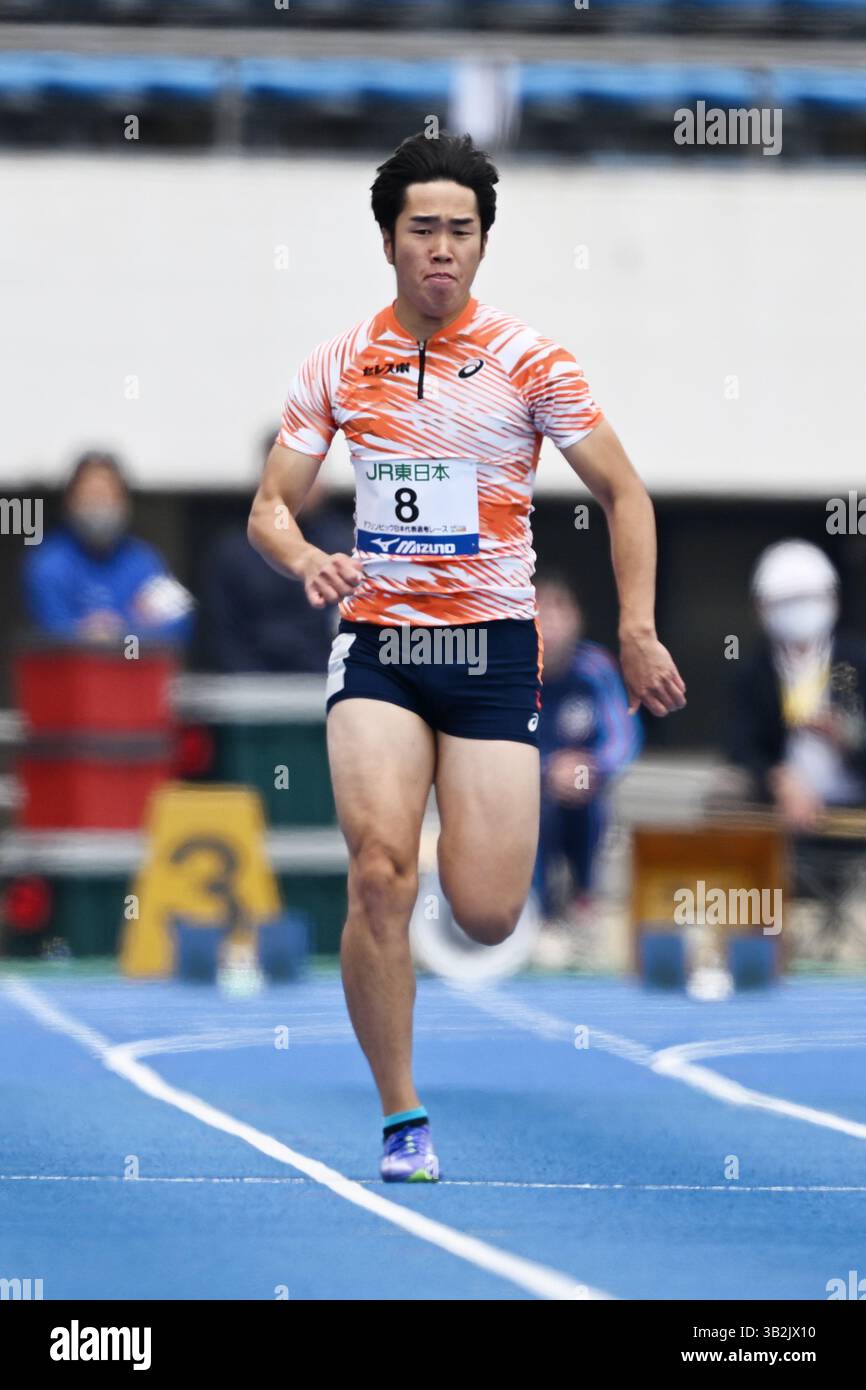 Tokyo Japan Credit MATSUO 26th Apr 2025 Shogo Sakata Athletics Tokyo Japan Credit Matsuo 26th Apr 2025 Shogo Sakata Athletics 88th Tokyo Athletics Mens Deaf 100m Final At Komazawa Olympic Park General Sports Ground In Tokyo Japan Credit Matsuo Kaflo Sportalamy Live News 3B2JX10