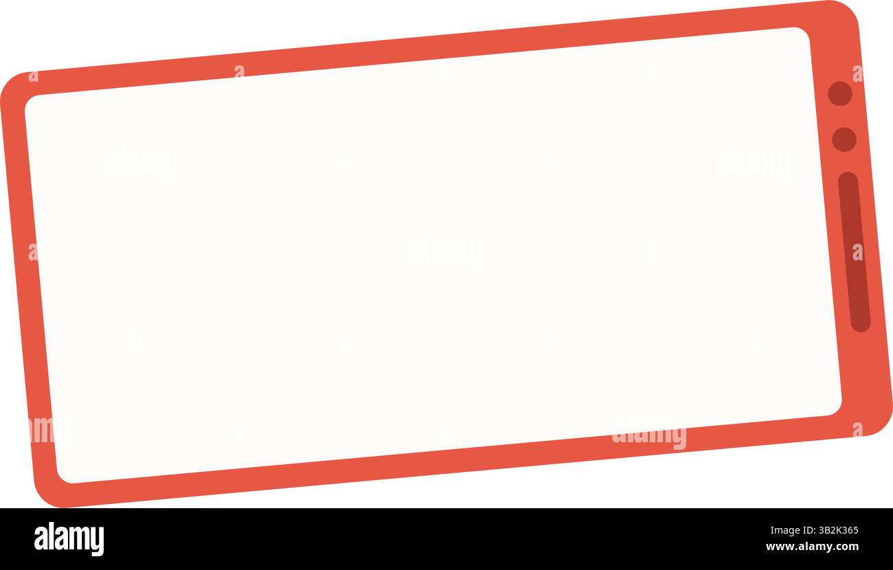 Blank Smartphone Template In Flat Design Stock Vector