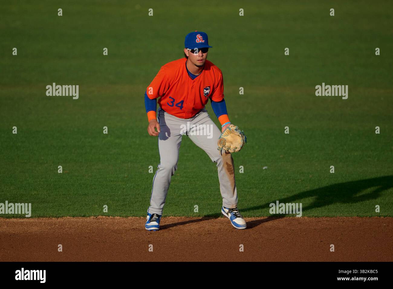St. Lucie Mets second baseman Marco Vargas (34) during an MiLB Florida ...