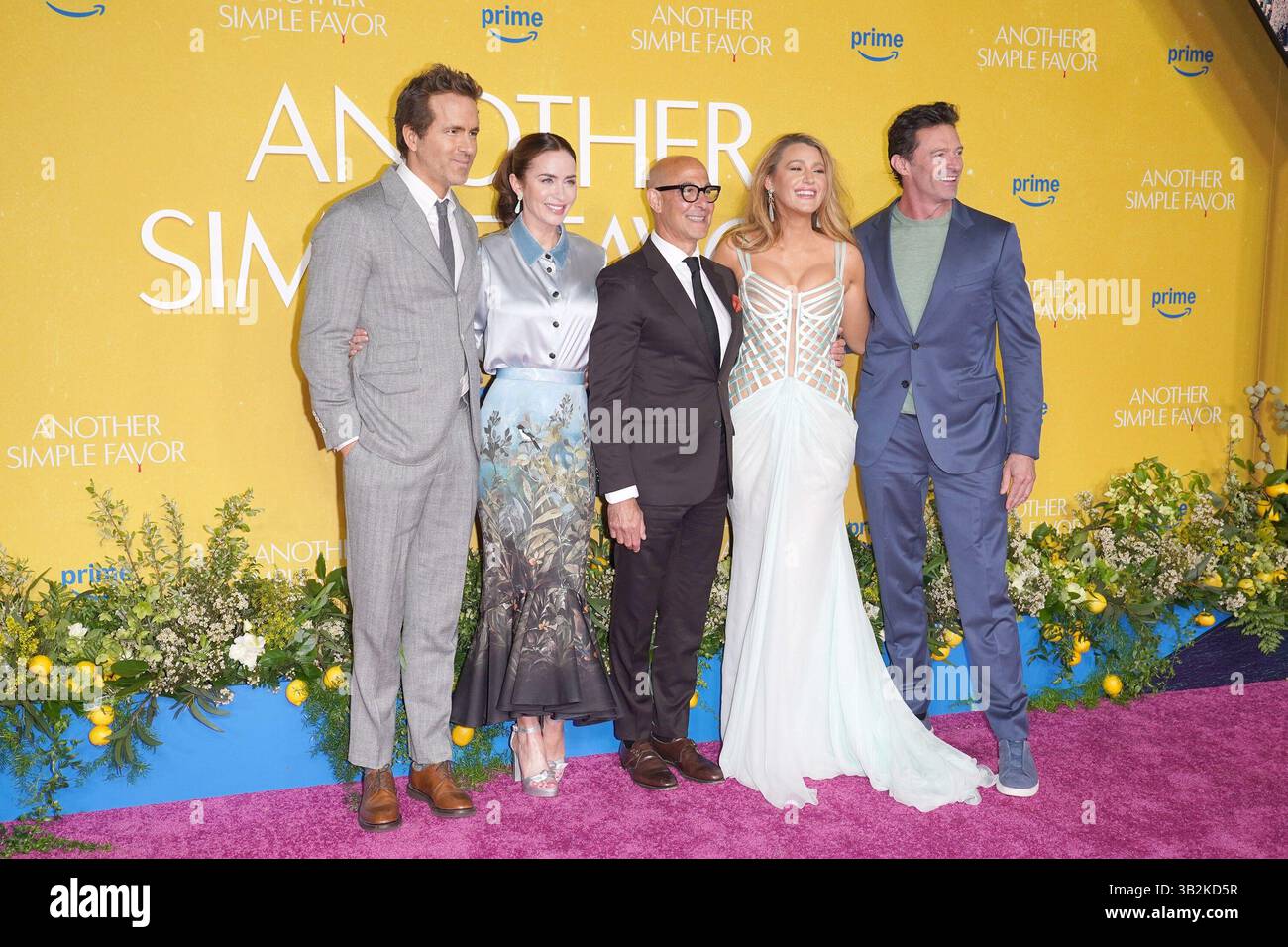 Ny. 27th Apr, 2025. Ryan Reynolds, Emily Blunt, Stanley Tucci, Blake(02)