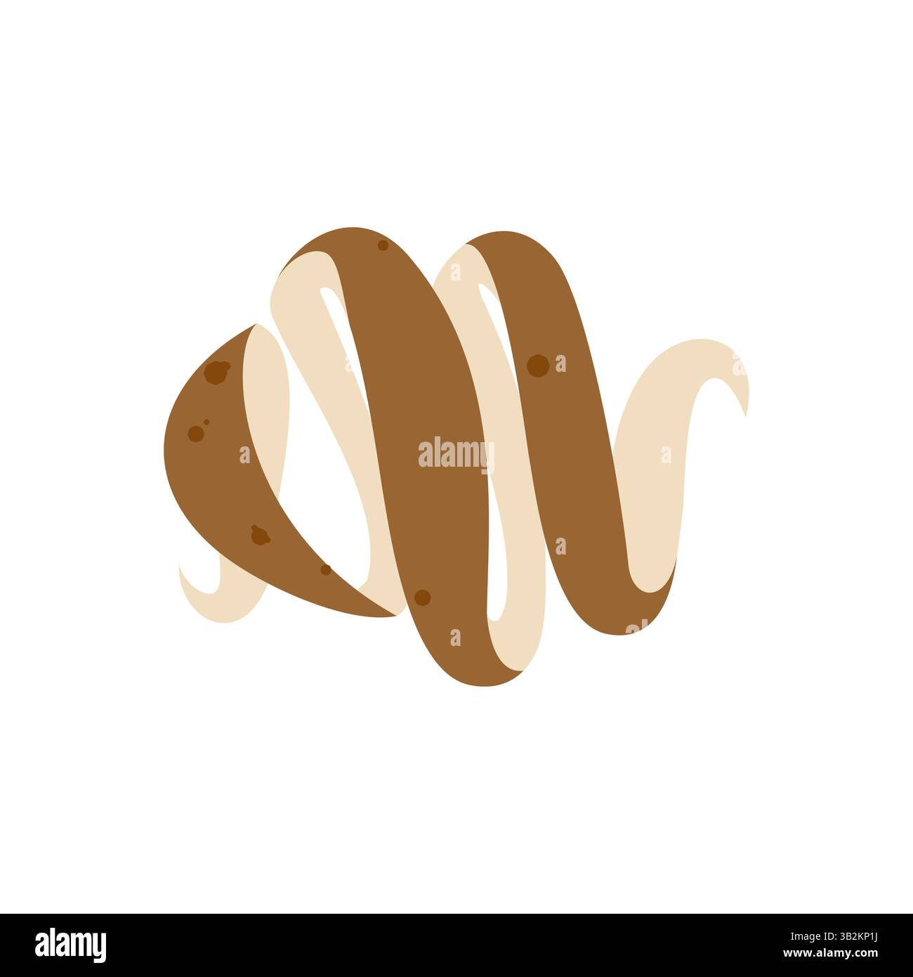 Peeling potatoes isolated. Potatos peelings. Vector illustration Stock ...