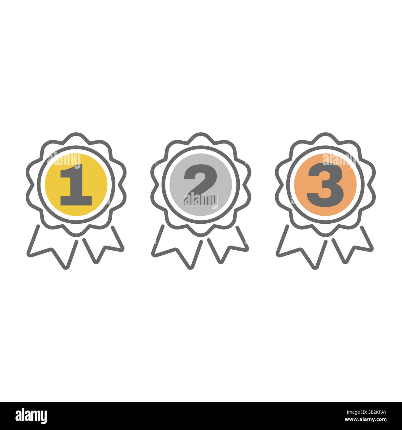 1st 2nd 3rd place icons Stock Vector Images - Alamy