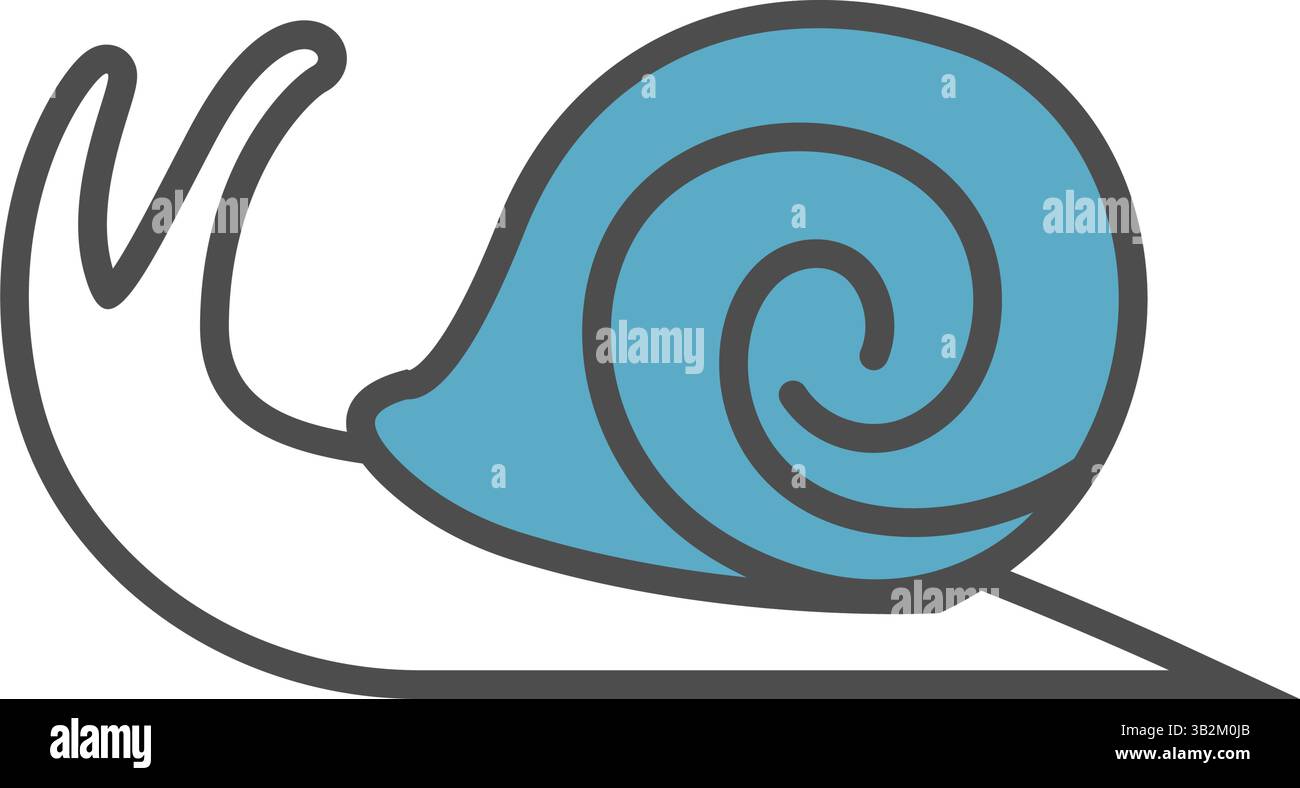 Snail design icon logo template Stock Vector