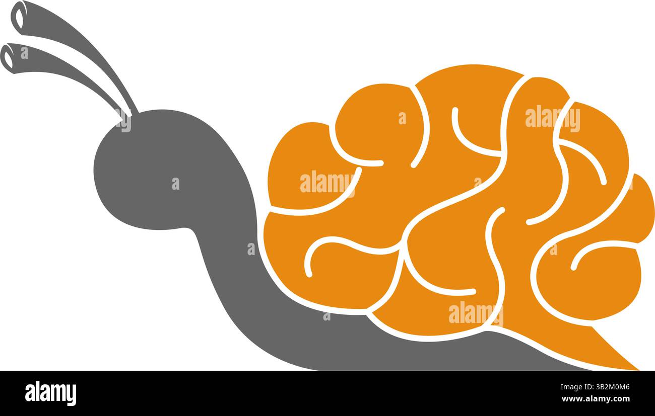 Snail design icon logo template Stock Vector