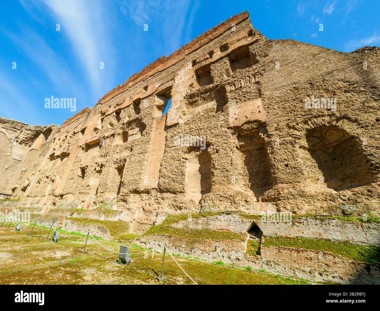 Natatio (swimming pool) - Baths of Caracalla - Rome, Italy Stock Photo ...