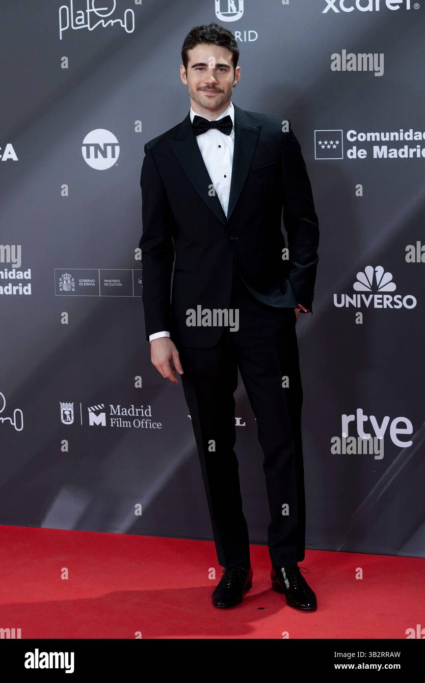 Julio Peña attended Platino Awards 2025 red carpet at Palacio Municipal ...