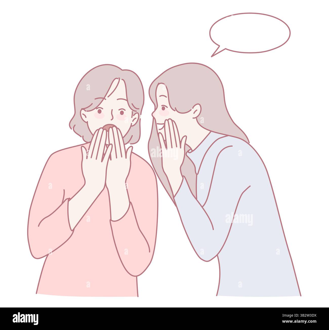 Confiding relationships Stock Vector Images - Alamy