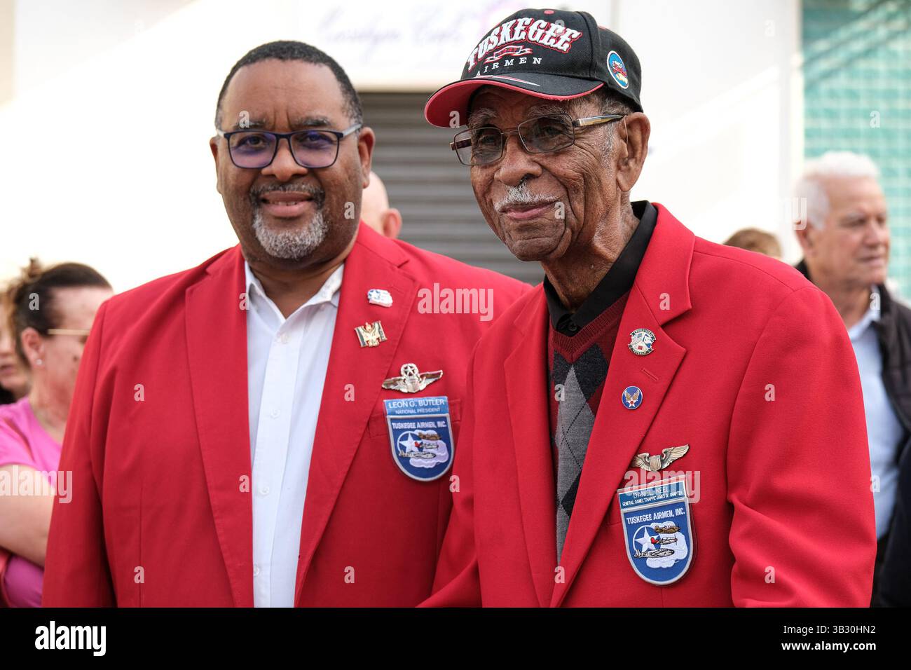 Campomarino, Italy. 23rd Apr, 2025. Lt. Col. USAF (ret.) Leon Butler ...