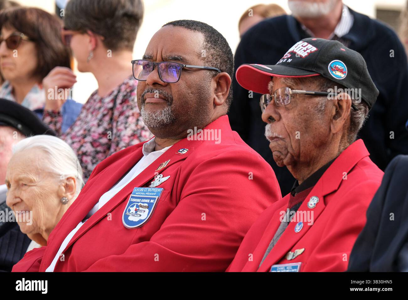 Campomarino, Italy. 23rd Apr, 2025. Lt. Col. USAF (ret.) Leon Butler ...
