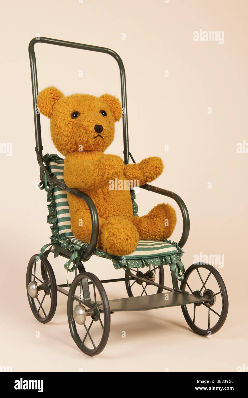 Stuffed bear isolated over white background Stock Photo
