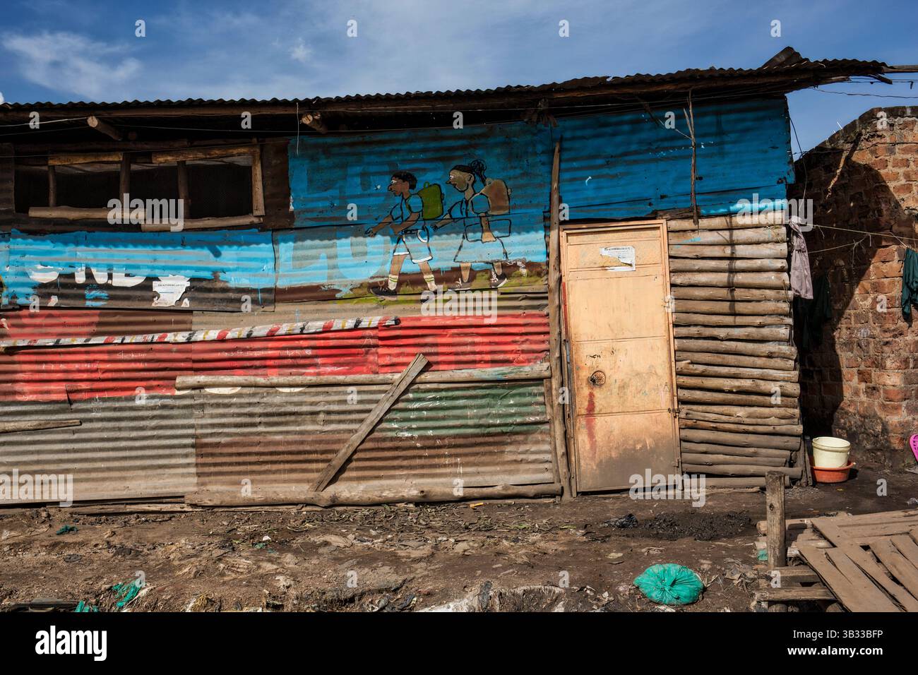 African mass in Katanga slum, Kampala, Uganda, Africa Stock Photo - Alamy