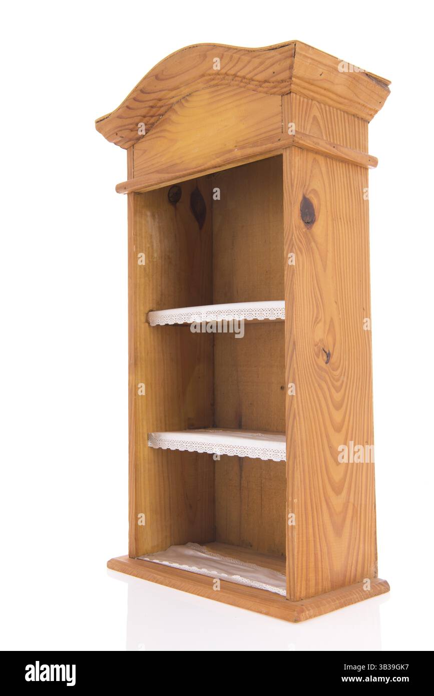 Empty wooden cabinet on hi-res stock photography and images - Alamy
