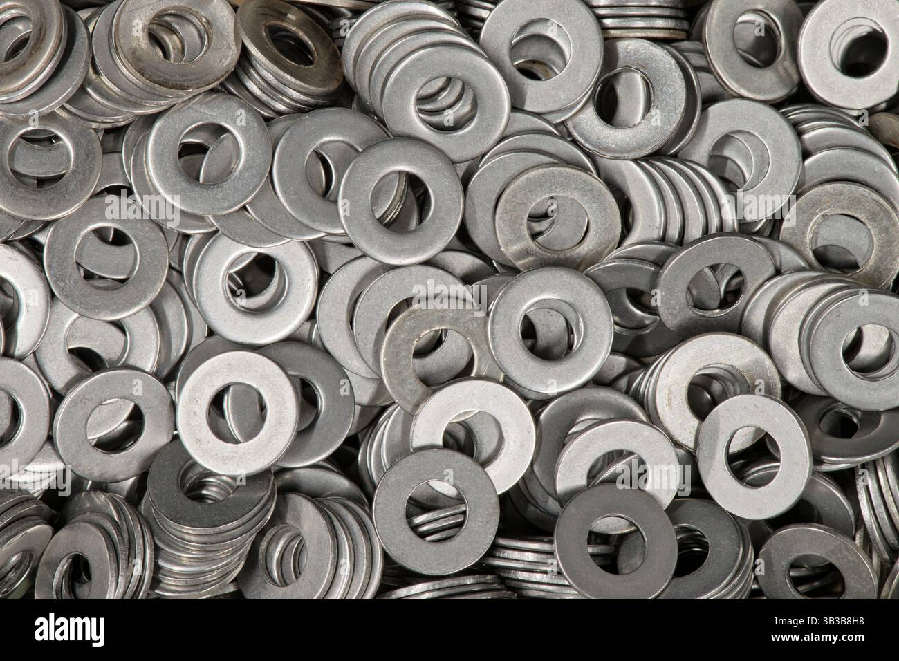 Machine Washers Fasteners Round metallic fastening washers on hi-res stock photography and images ...
