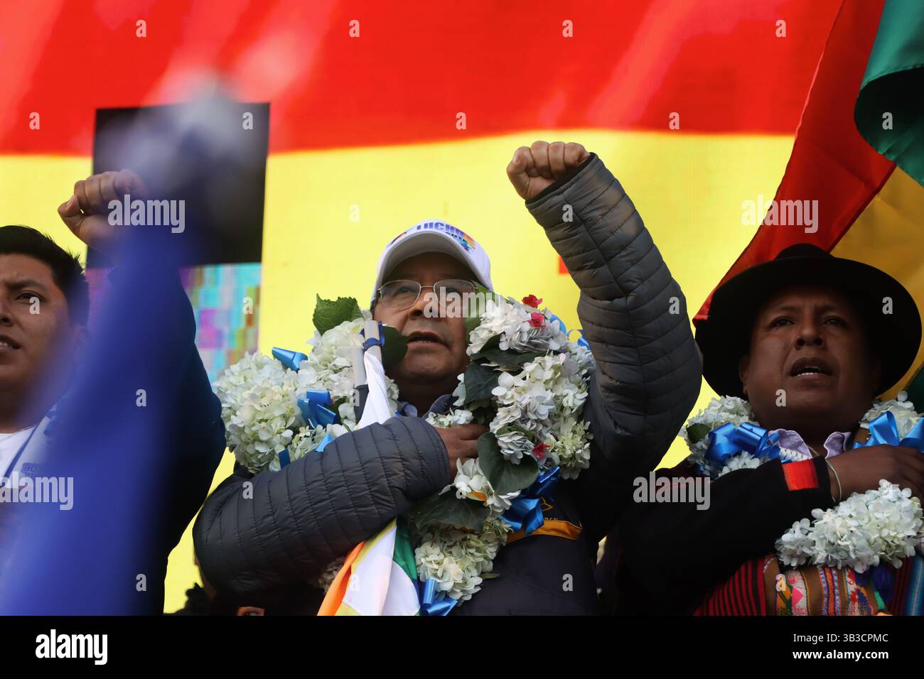 La Paz La Paz Bolivia 28th Apr 2025 Bolivian President Luis Arce La Paz La Paz Bolivia 28th Apr 2025 Bolivian President Luis Arce Has Been Officially Nominated As The Candidate For The Movement For Socialism Mas Ahead Of The 2025 Elections Credit Diego Rosaleszuma Press Wirezuma Wirealamy Live News 3B3CPMC